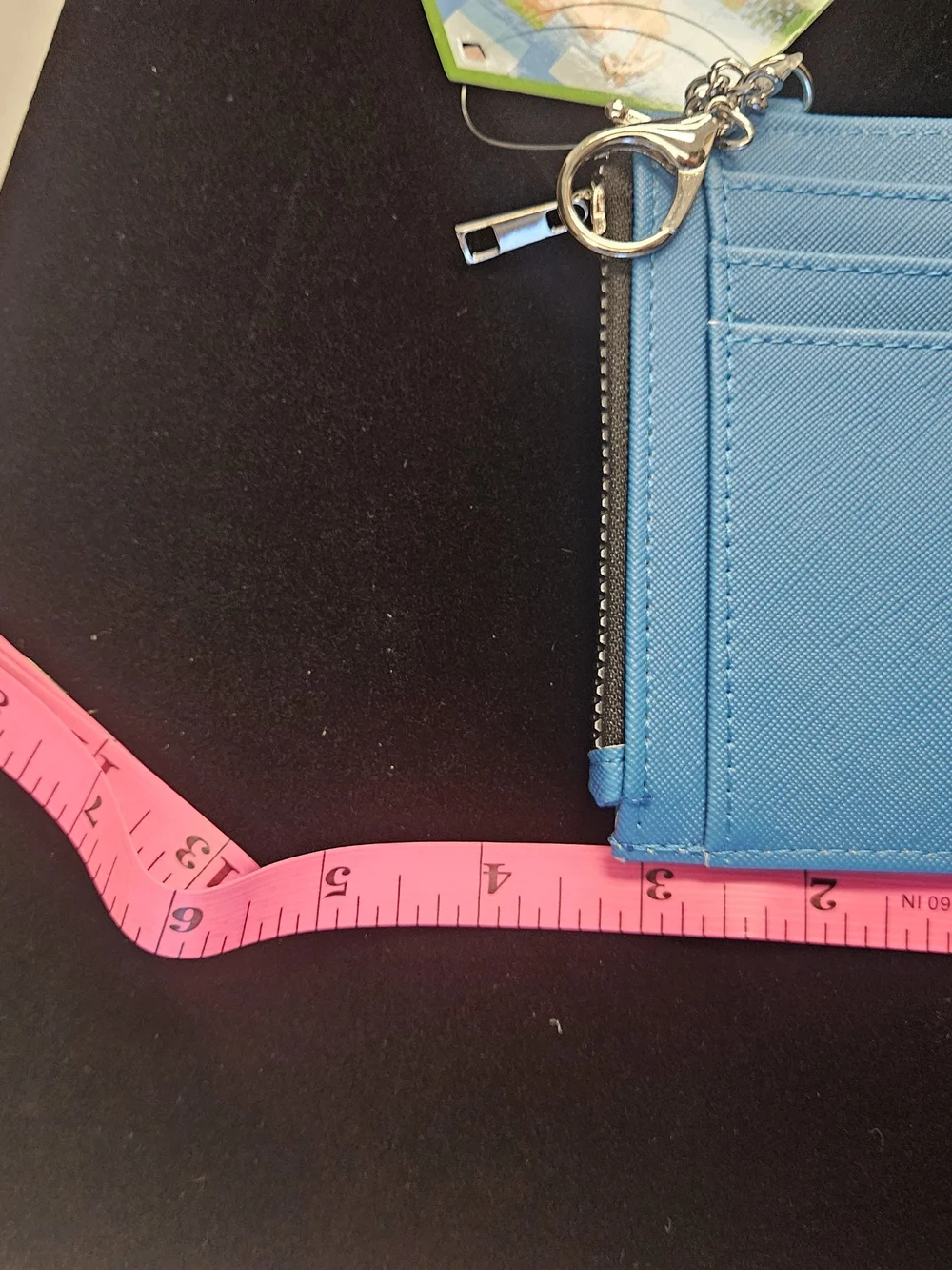 Minecraft Blue Creeper 5 Card Holder Wallet with Key Ring
